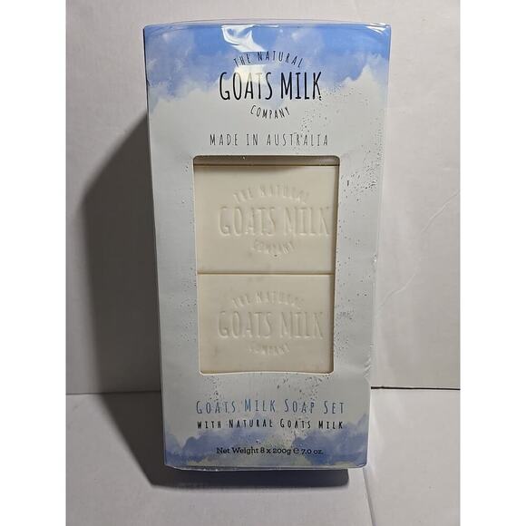 The Natural Goats Milk Company Goats Milk 8 Bars Soap Made in Australia NEW - Picture 1 of 12